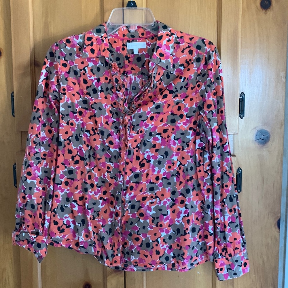 Charles Vogel’s floral 100 percent cotton shirt.